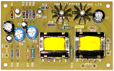 Kit amplifier Germanium 1 Watt. Source www.spheresound.com