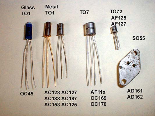 Germanium Transistor. Image from www.vintageradio.me.uk