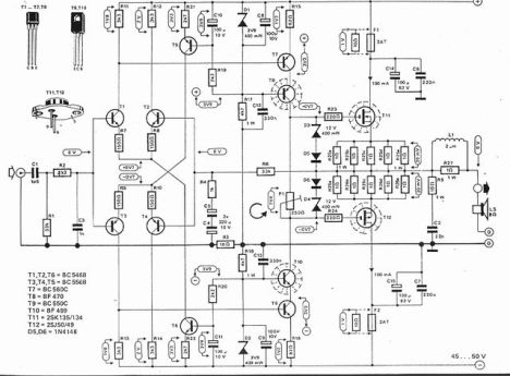 Skema mini crescendo original dari Elektor