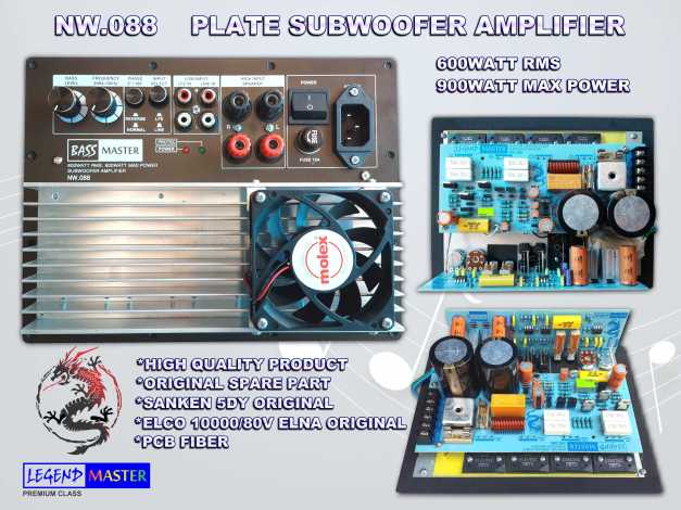 z SUBWOOFER AMP PLATE NW.088
